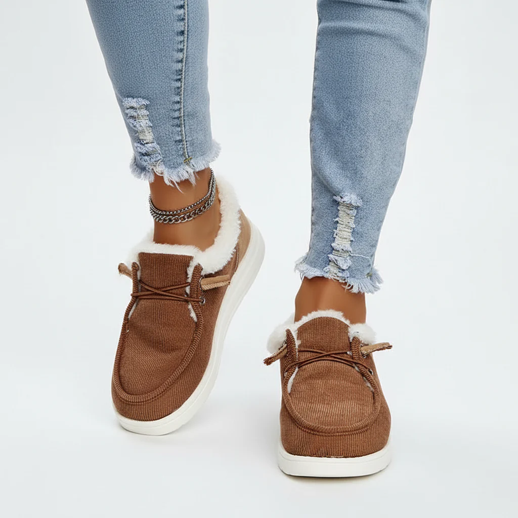 Plush-lined winter shoes - Elvira - Image 6