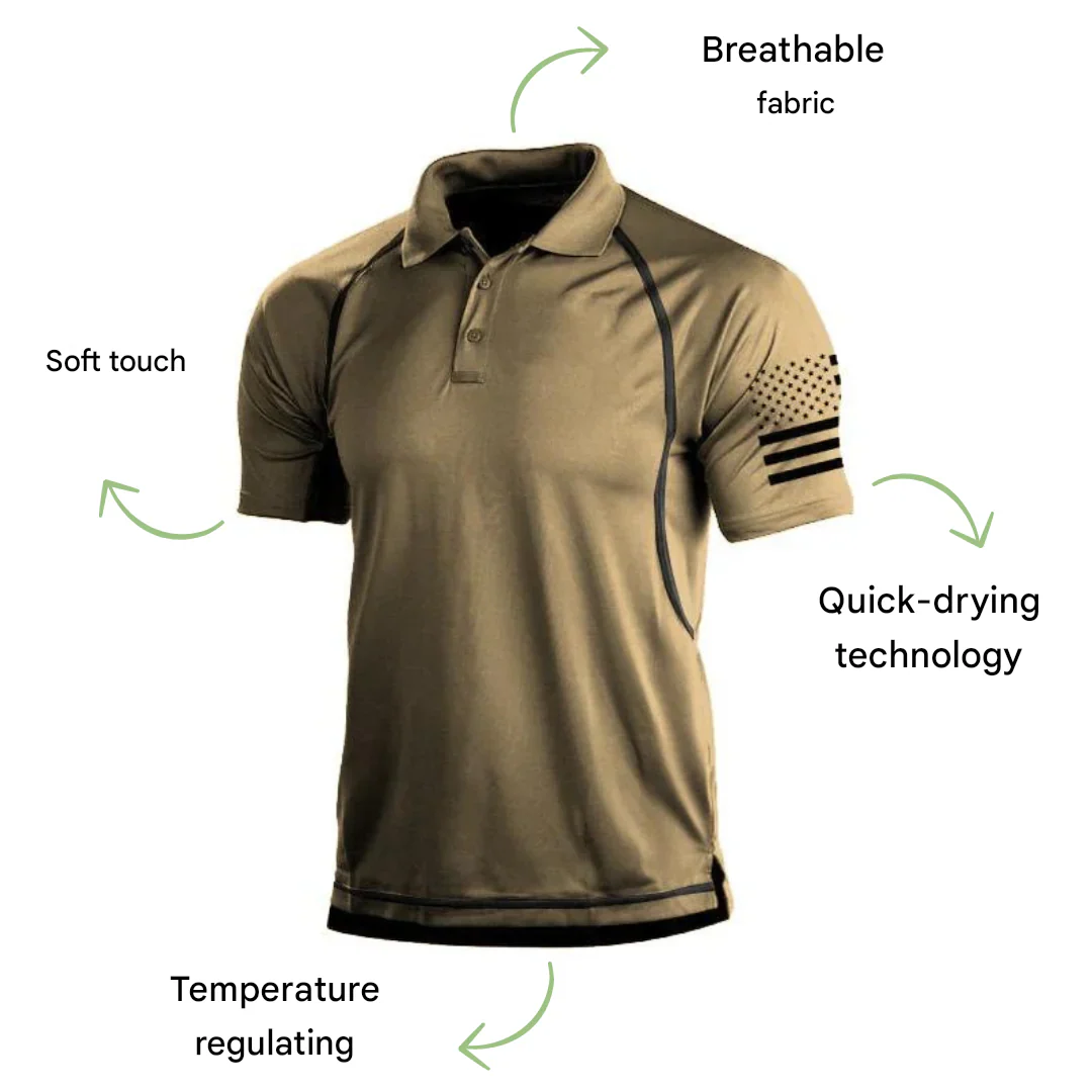 Quick-drying outdoor polo shirt for men – TrailCore Polo - Image 6