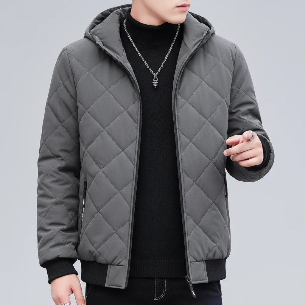 Quilted Men's Jacket - Robin - Image 5