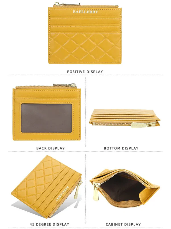 Quilted Mini Card Holder – Slim & Compact Organiser - Image 10