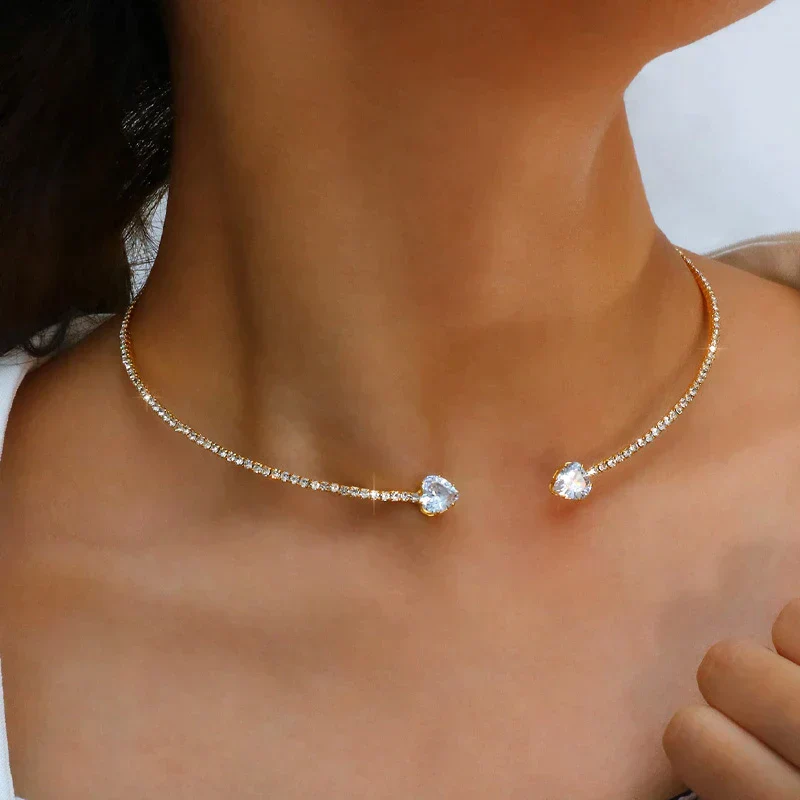 Rhinestone Choker Necklace | Elegant Statement Jewellery - Image 3