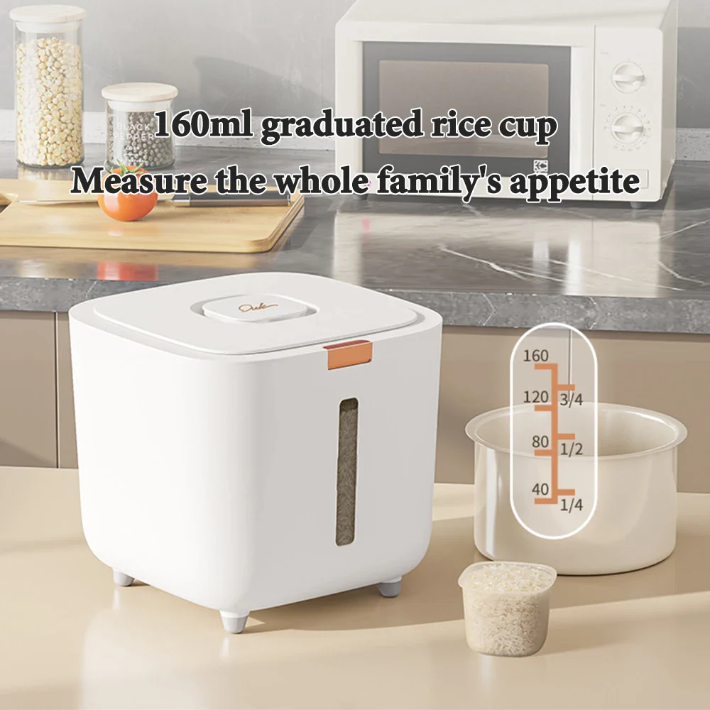 Rice Storage Box 5–10kg Airtight Moisture & Insect Resistant with Measuring Cup – GrainSafe - Image 4