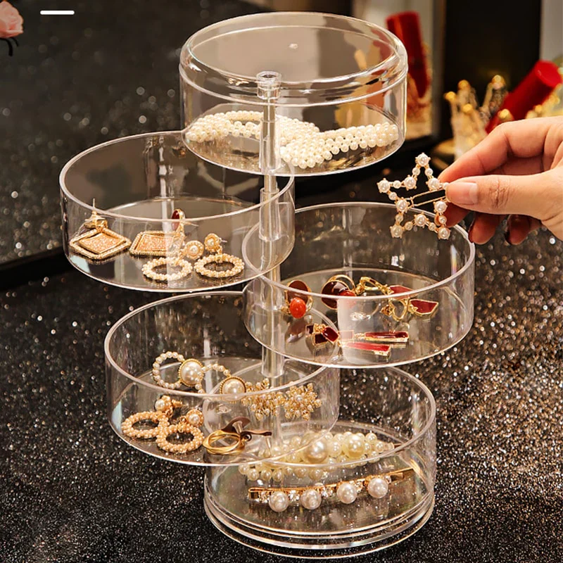 Rotating Round Jewellery Organizer - Image 4