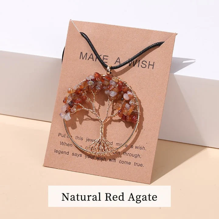 Seven Chakras Tree of Life Necklace | Spiritual Jewellery - Image 10