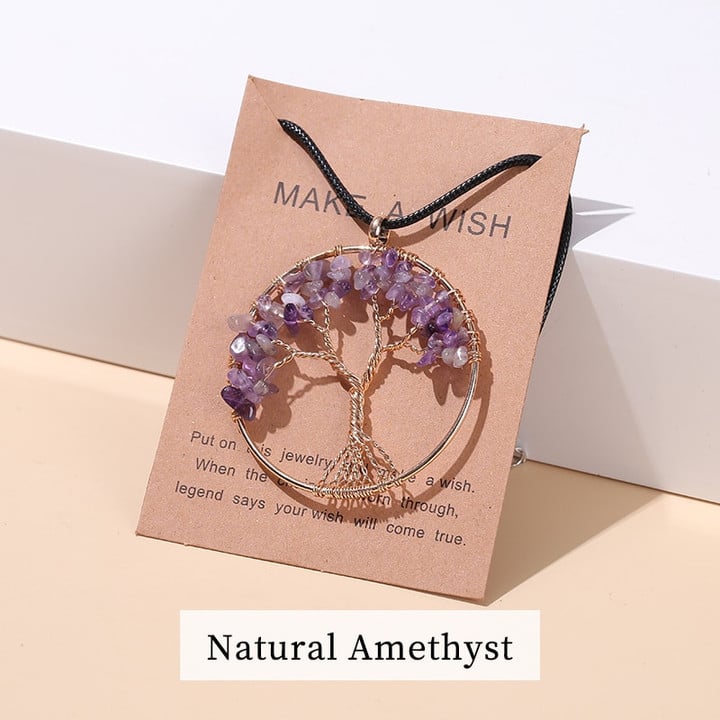 Seven Chakras Tree of Life Necklace | Spiritual Jewellery - Image 15
