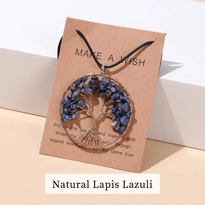 Seven Chakras Tree of Life Necklace | Spiritual Jewellery - Image 16