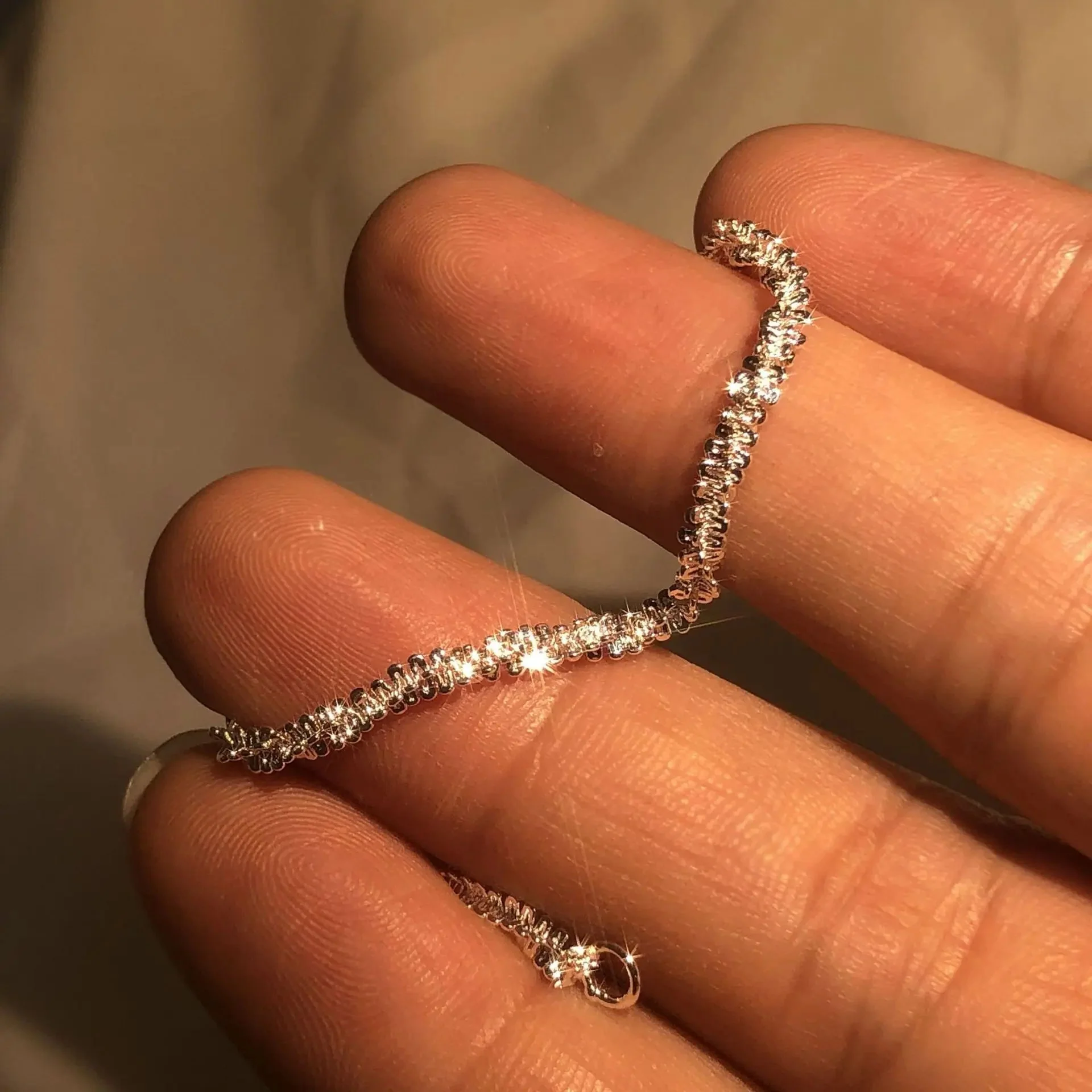 Silver Liquid Shine Bracelet | Elegant Women's Jewellery - Image 3