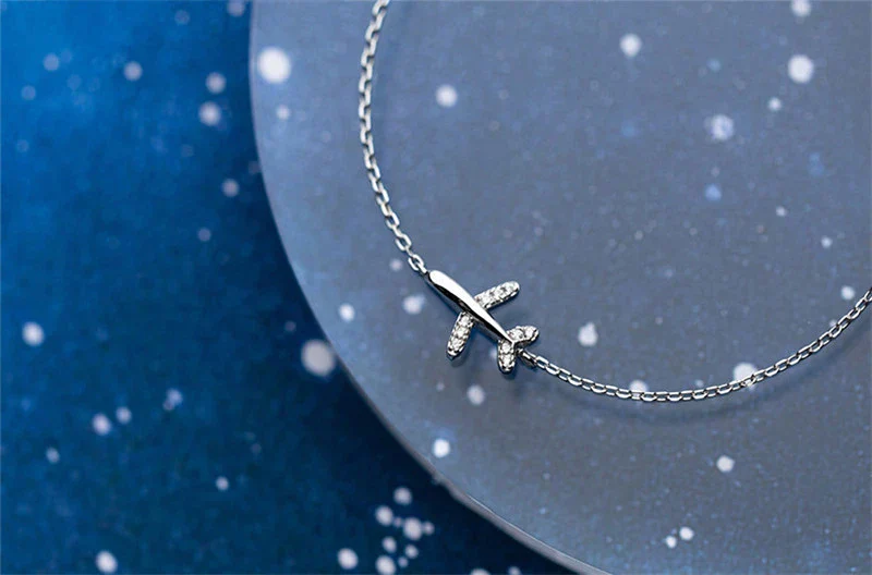 Silver Plane Bracelet | Charm for Adventurous Spirit - Image 2