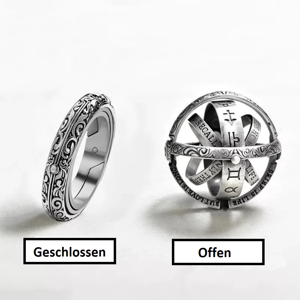 Silver Ring | Astronomical Motifs | Unique Statement Jewellery - Image 2