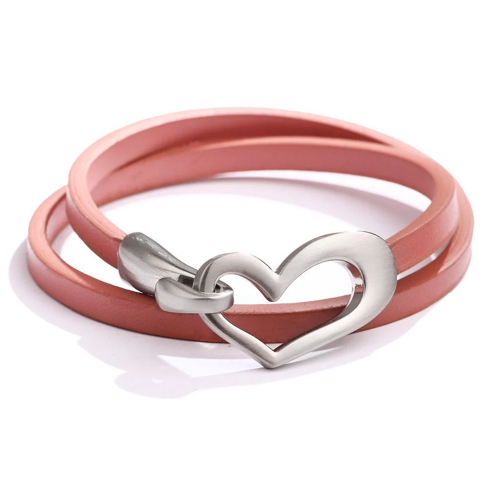 Simple Heart Leather Bracelet | Elegant Women's Jewellery - Image 5