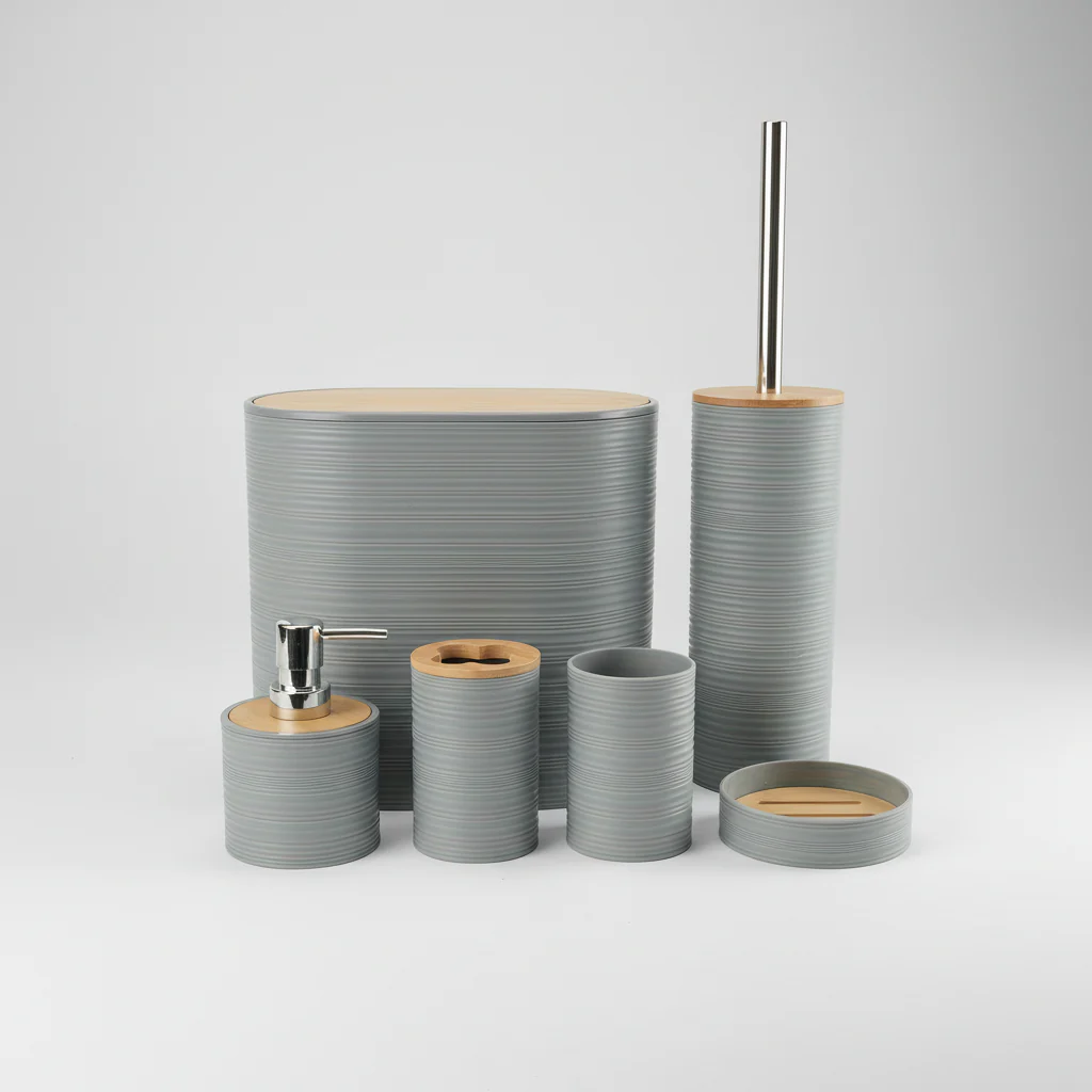 Six-Piece Bathroom Accessory Set - Bamborao - Image 8
