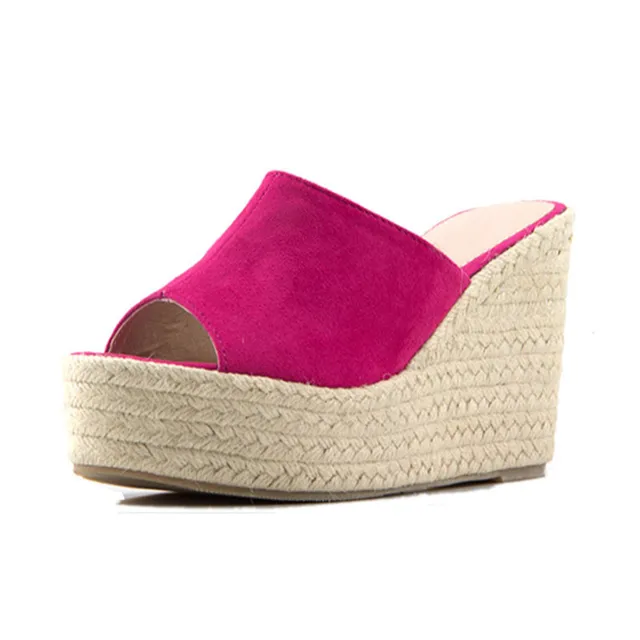 Sophie - Orthopaedic Beige Wedge‑Heeled Slippers - Image 4