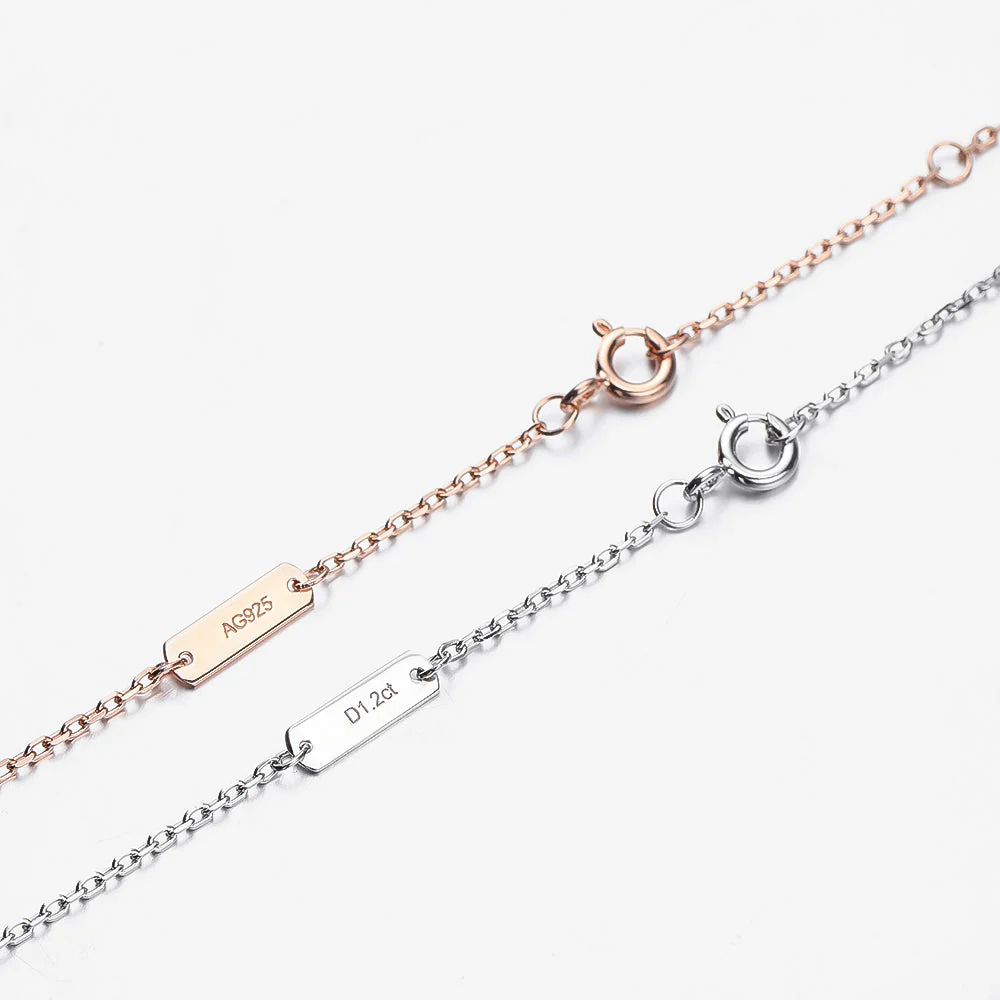 Sparkling Moissanite Eye Necklace | Full Cut Jewellery - Image 8