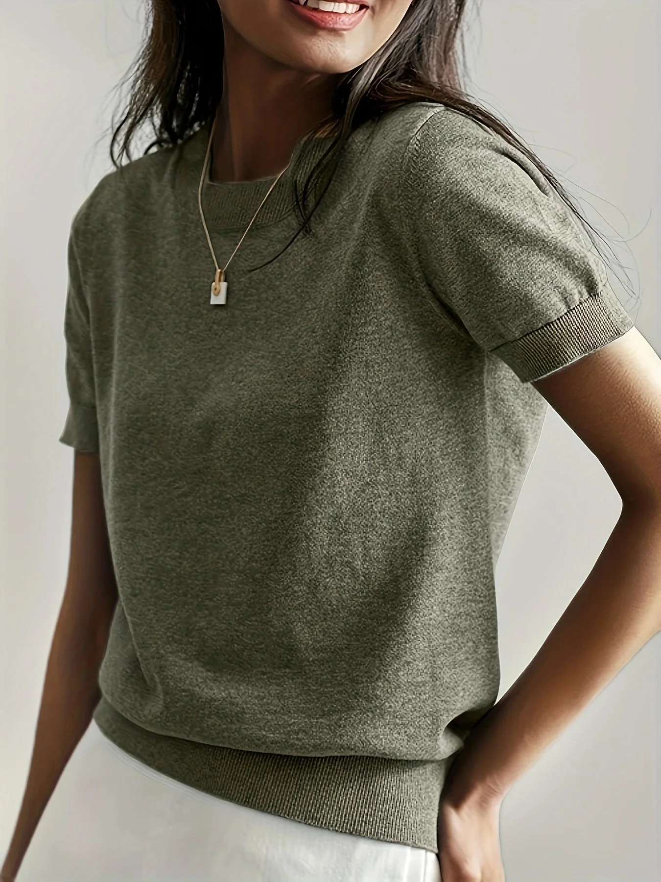Spring Sweater with Short Sleeves – Mira - Image 10