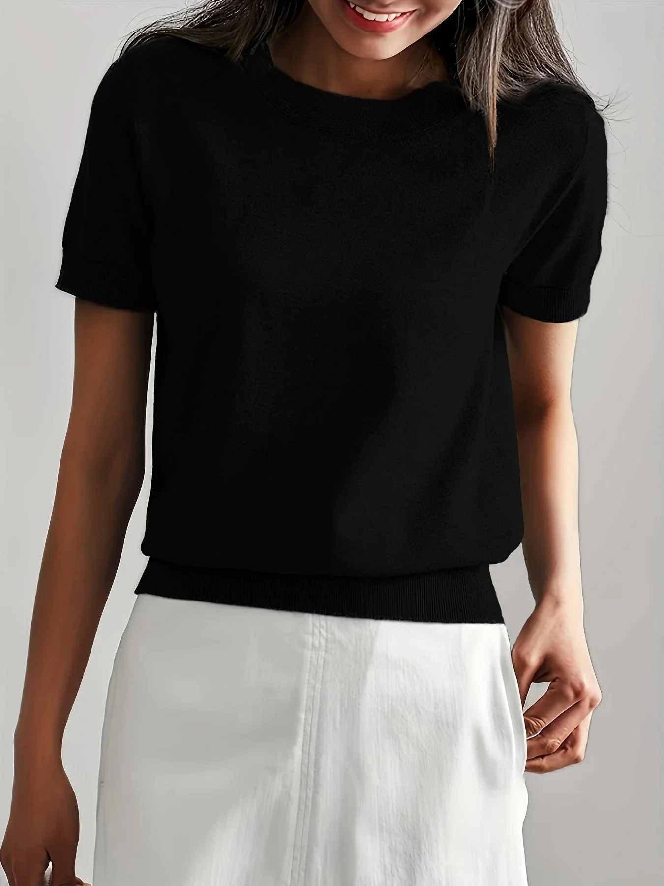 Spring Sweater with Short Sleeves – Mira - Image 18