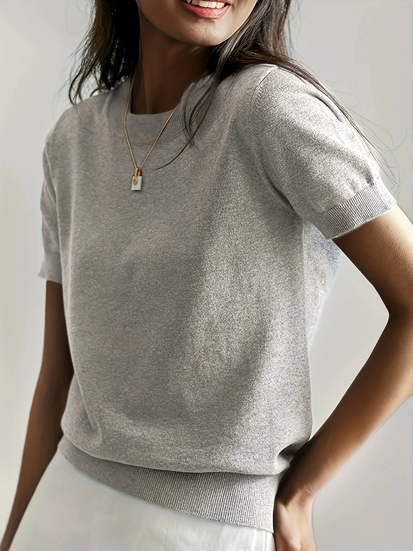 Spring Sweater with Short Sleeves – Mira - Image 7