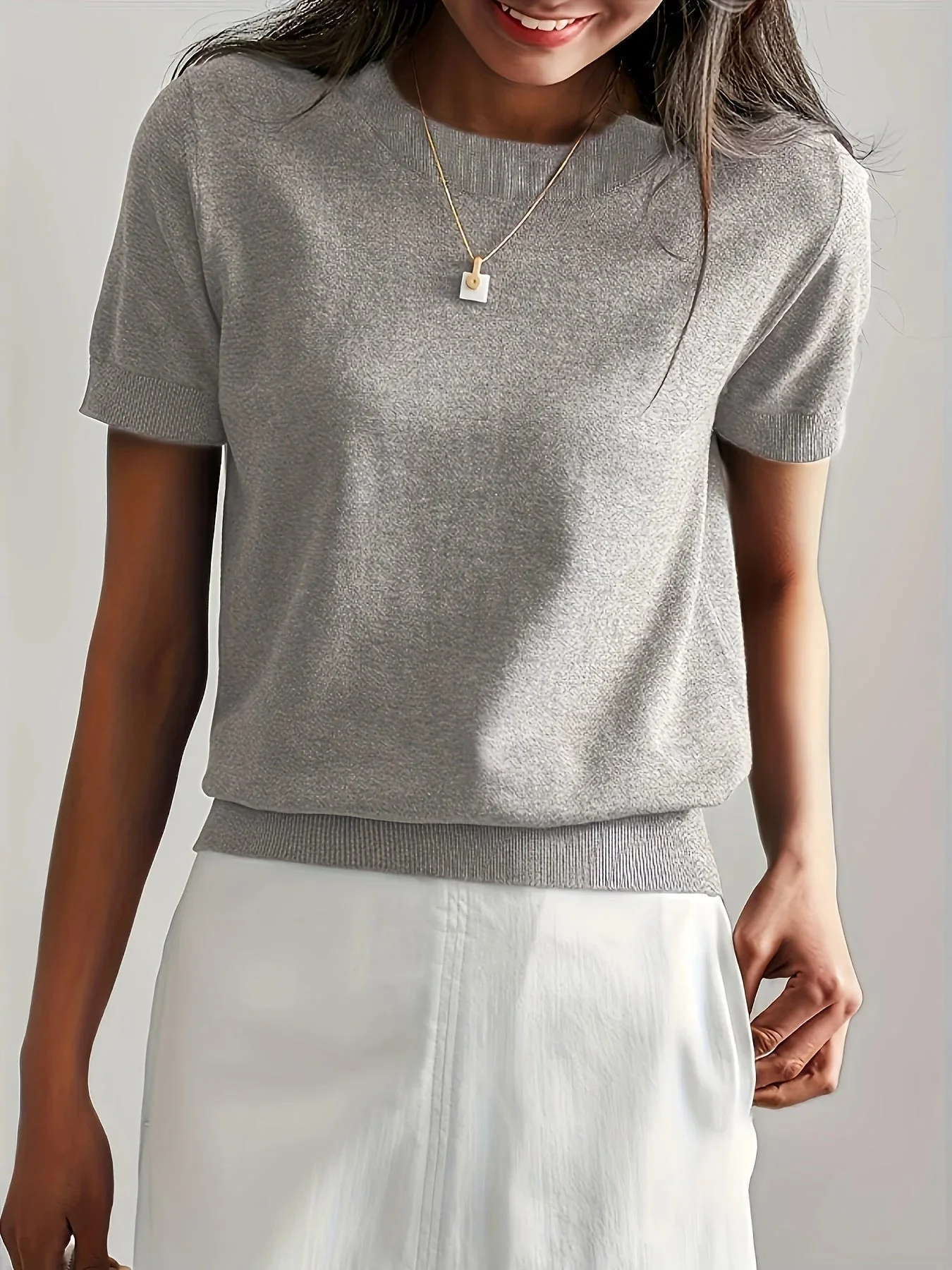 Spring Sweater with Short Sleeves – Mira - Image 8