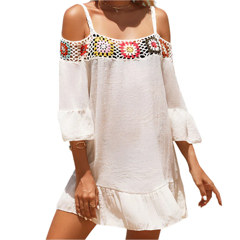 Strapless mini dress with a loose fit – Livia - Image 3