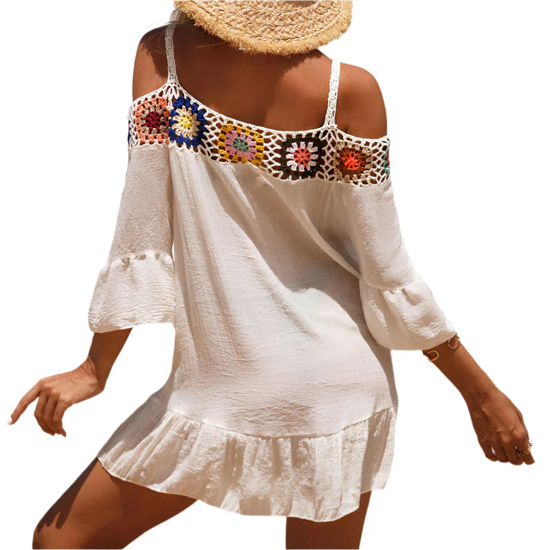 Strapless mini dress with a loose fit – Livia - Image 4
