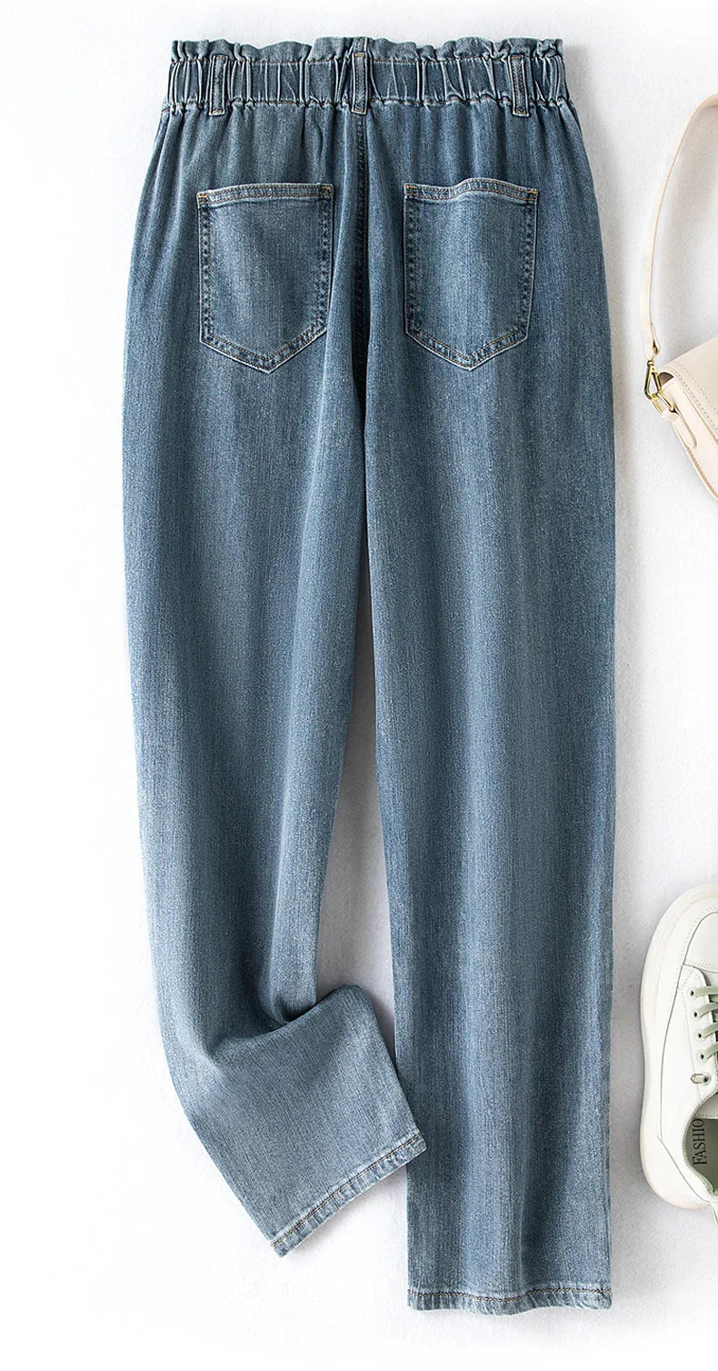 Stretchy High-Waist Plus Size Velvet Jeans – Comfortable & Stylish - Image 19