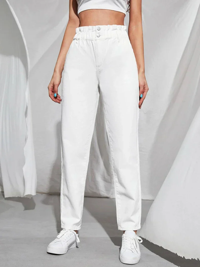 Stretchy High-Waist Plus Size Velvet Jeans – Comfortable & Stylish - Image 7