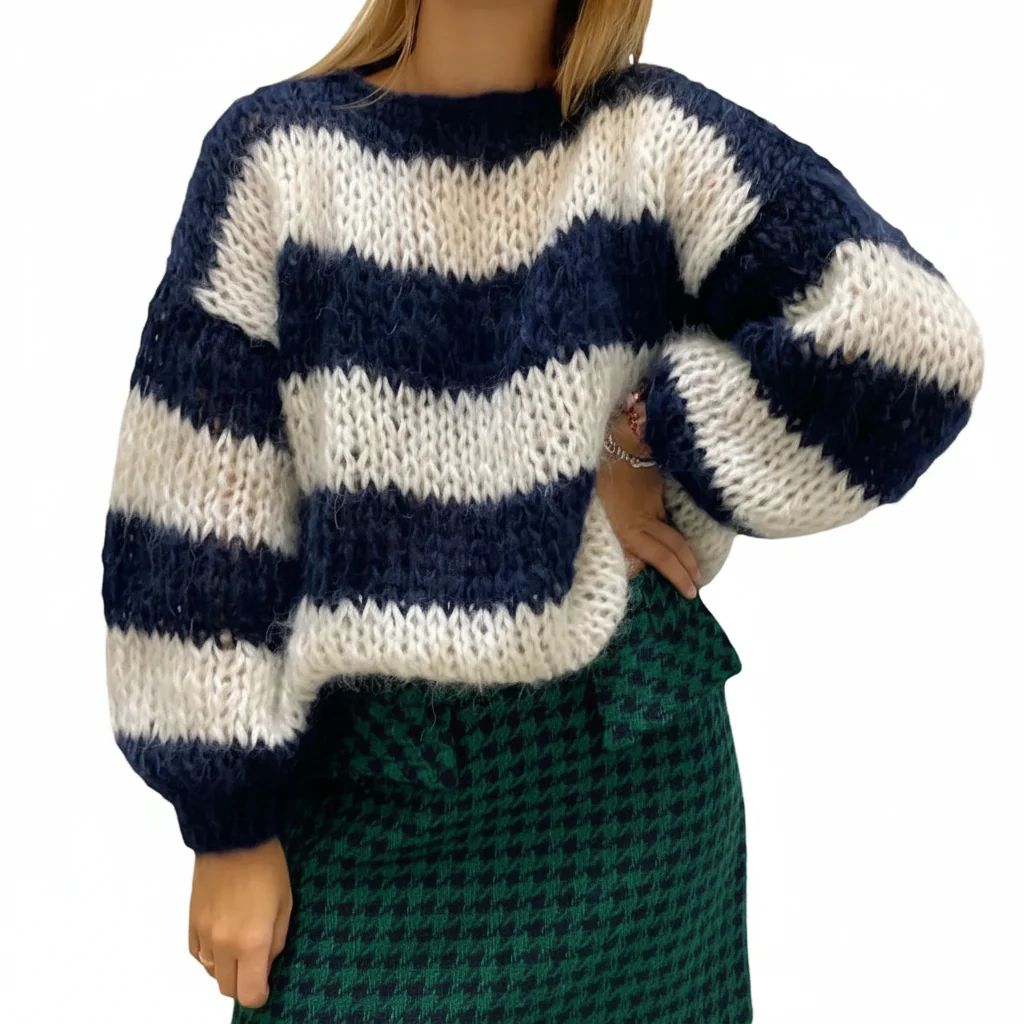Striped knitted jumper - Hannah - Image 3