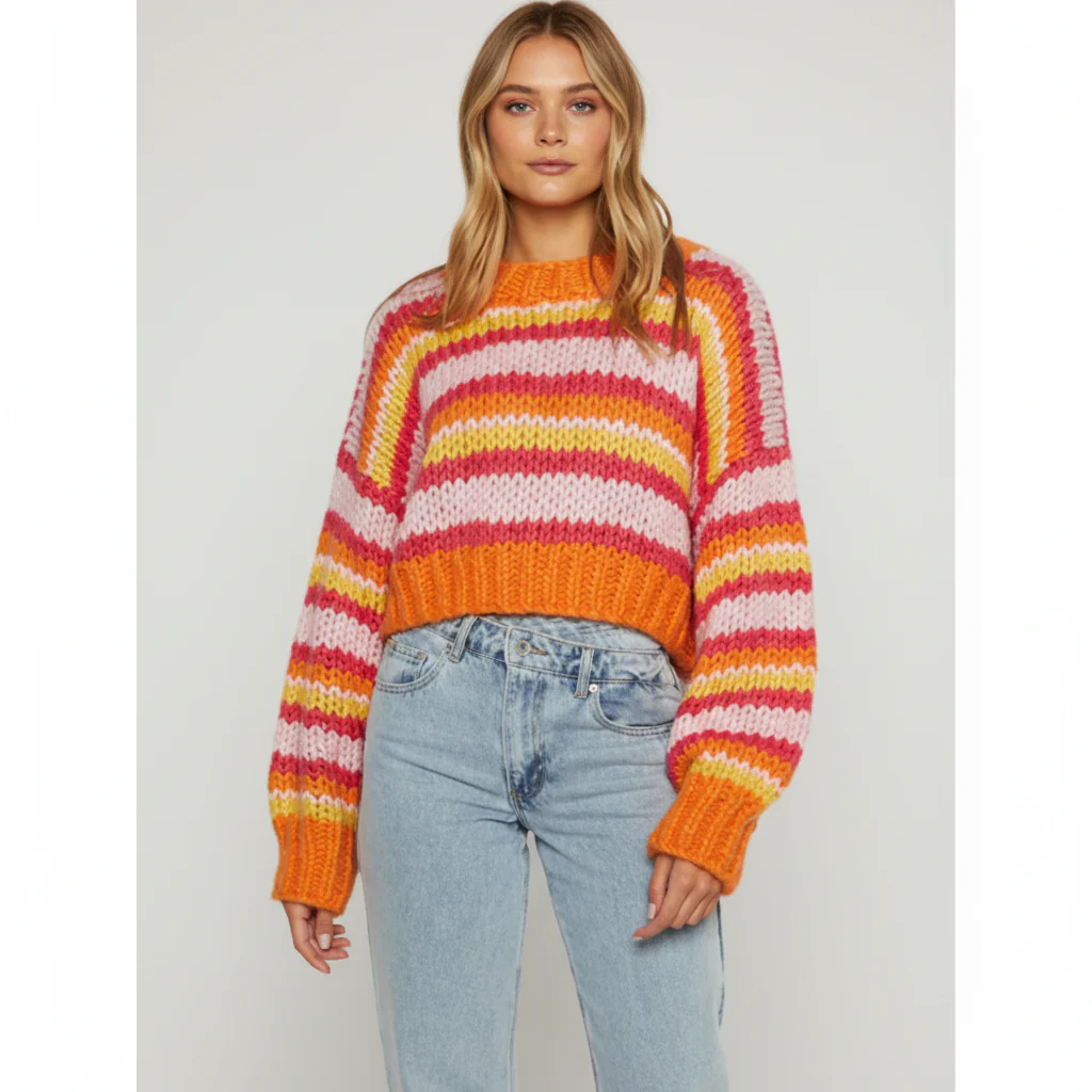 Striped knitted jumper - Hannah - Image 7
