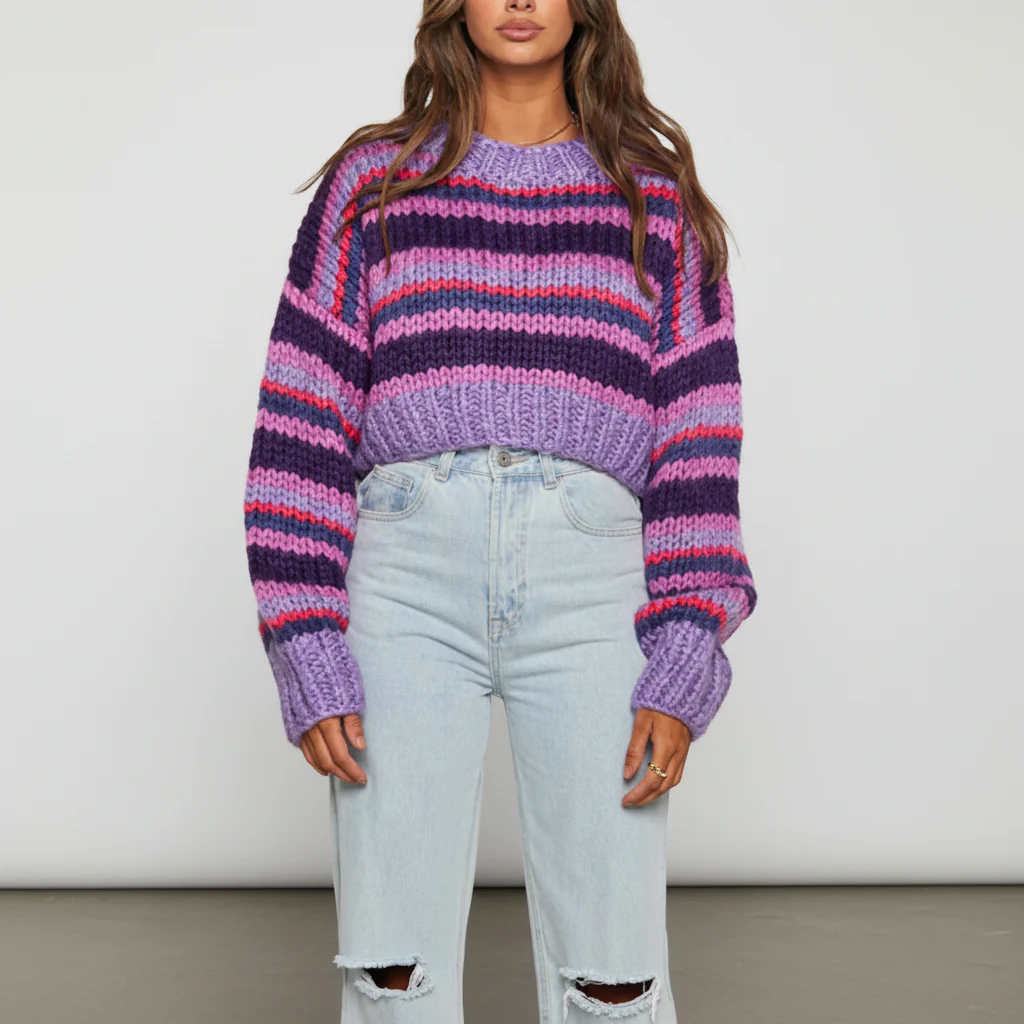Striped knitted jumper - Hannah - Image 8