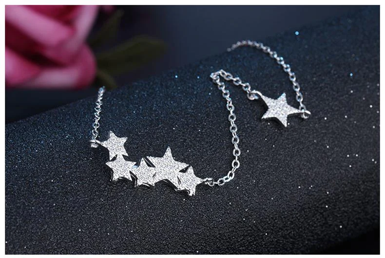 Stunning Silver Star Necklace - Image 2