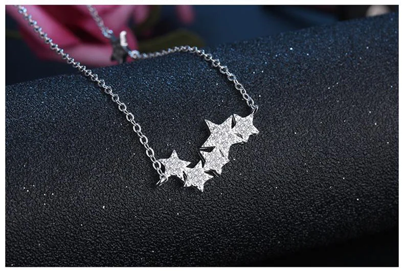 Stunning Silver Star Necklace - Image 3