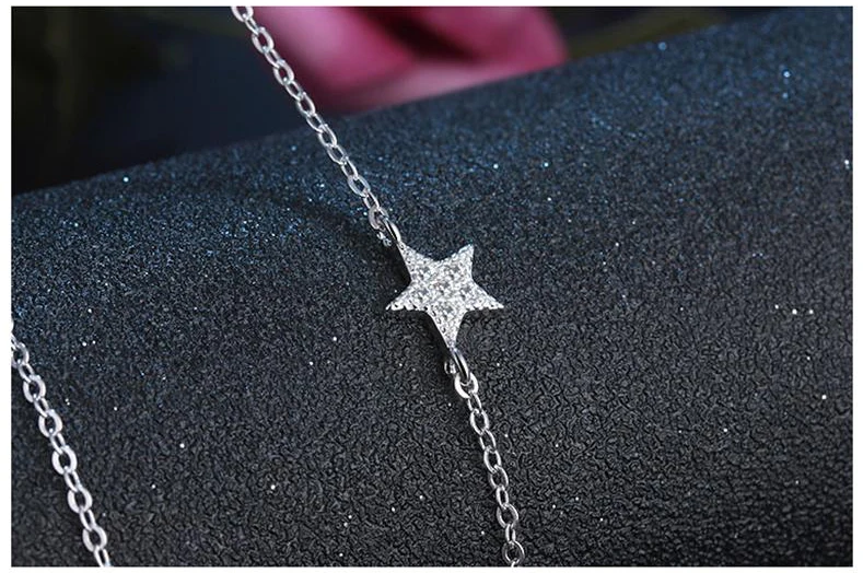 Stunning Silver Star Necklace - Image 4