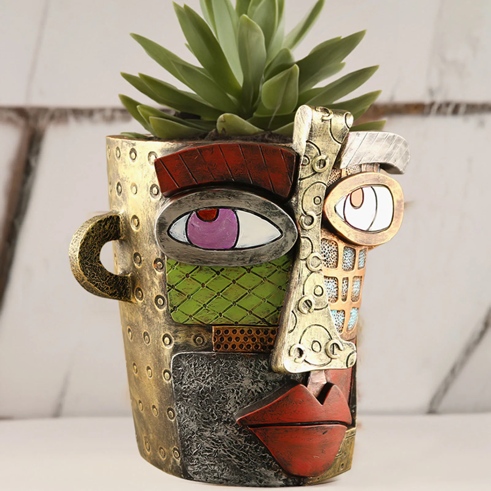 Stylish Abstract Art Plant Pot Ornaments - RetroVisage - Image 4