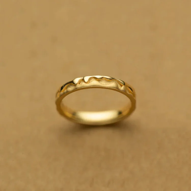 Stylish Golden Honey Ring – Sienna - Image 2