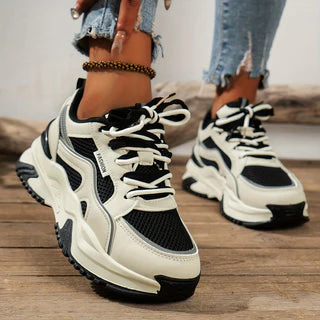 Stylish Ladies Sneakers with High Sole – Romi - Image 3