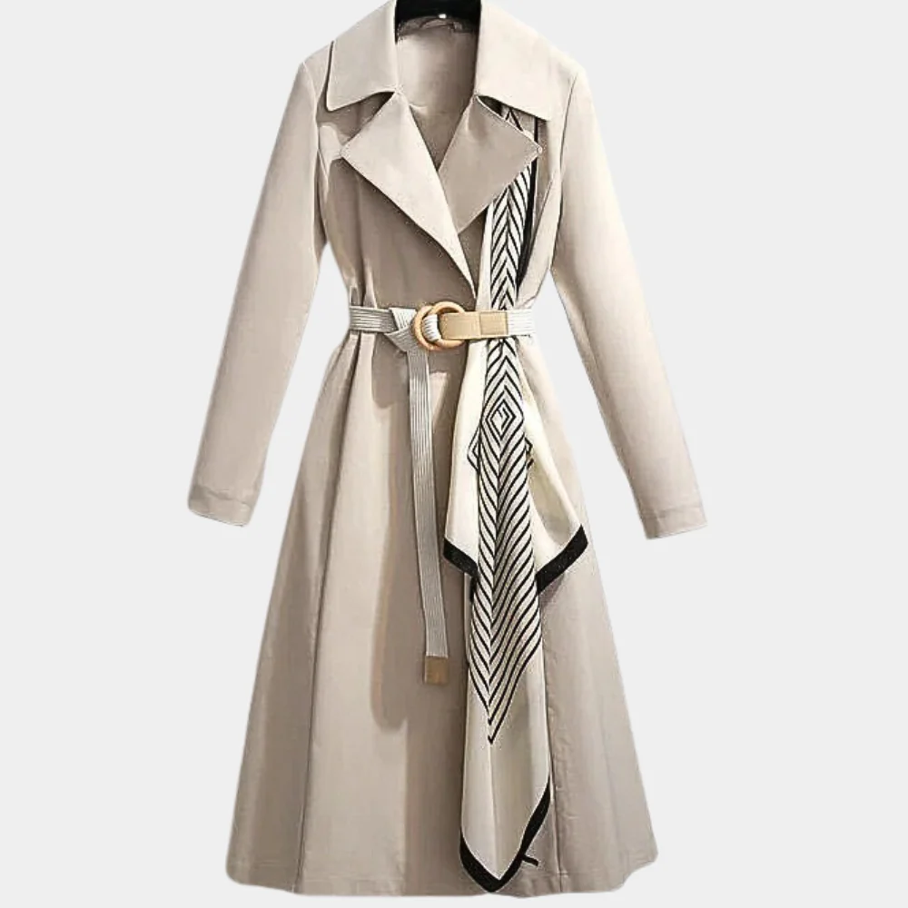 Stylish Ladies Trench Coat with Belt - Noa - Image 2
