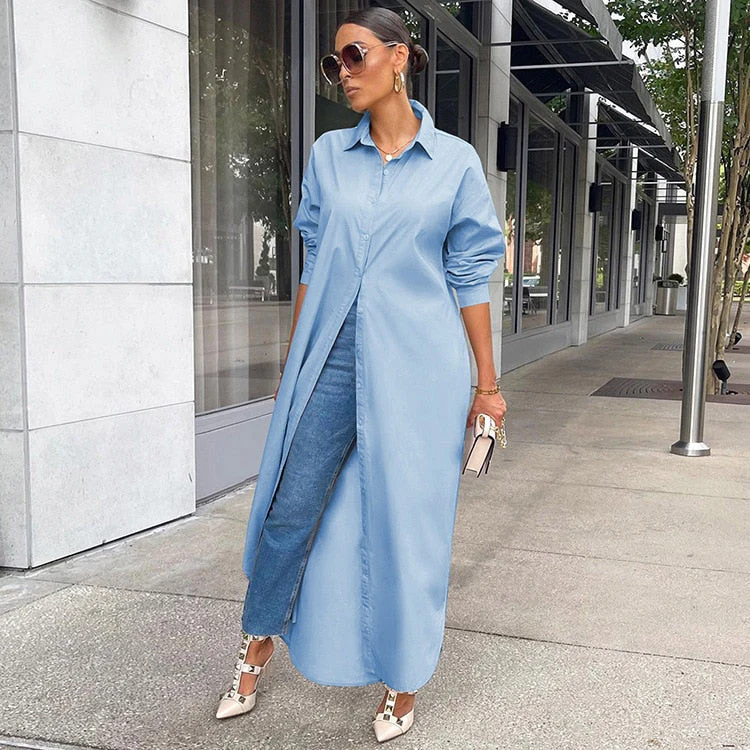 Stylish Long T-Shirt Dress - Image 4