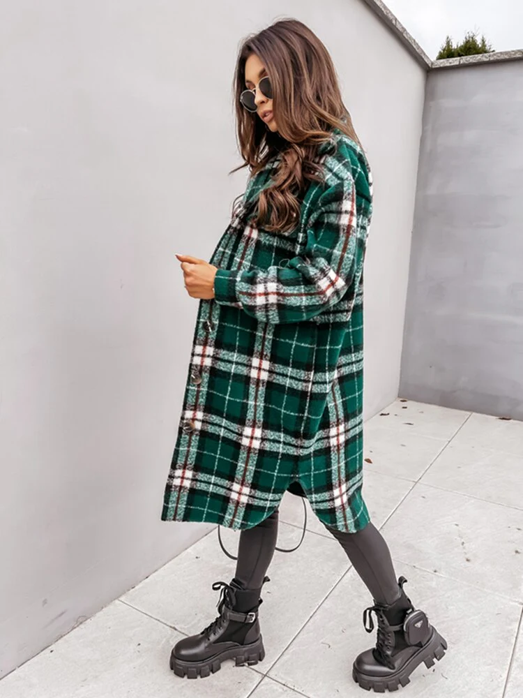 Stylish Plaid Jacket | Nostalgic & Trendy - Image 2