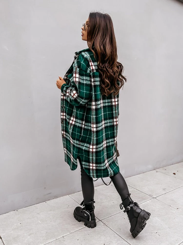 Stylish Plaid Jacket | Nostalgic & Trendy - Image 3