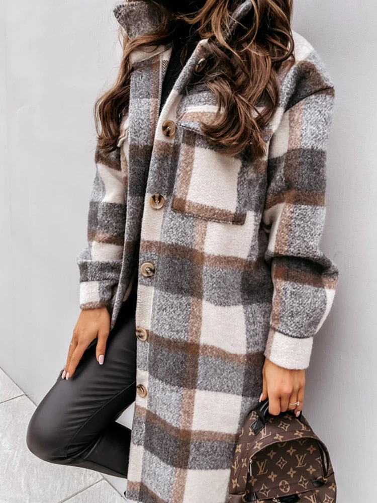 Stylish Plaid Jacket | Nostalgic & Trendy - Image 9