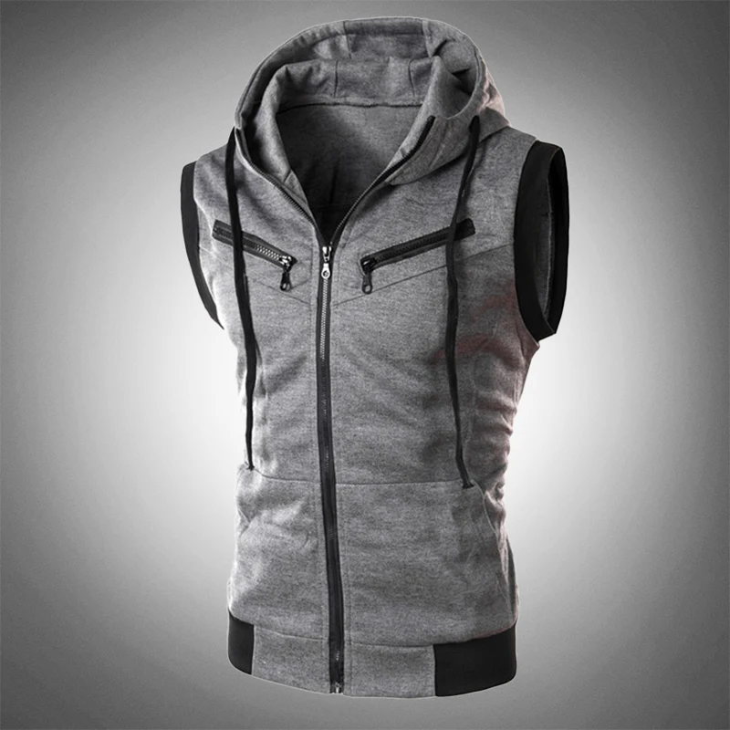 Stylish Slim-Fit Hoodie Vest - Ricardo