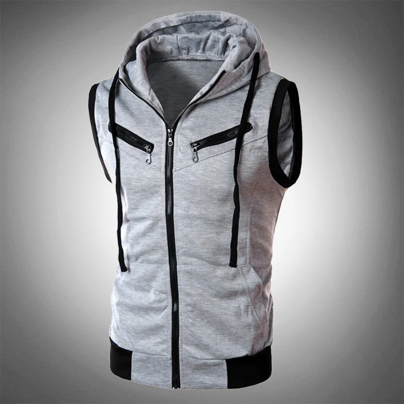 Stylish Slim-Fit Hoodie Vest - Ricardo - Image 2