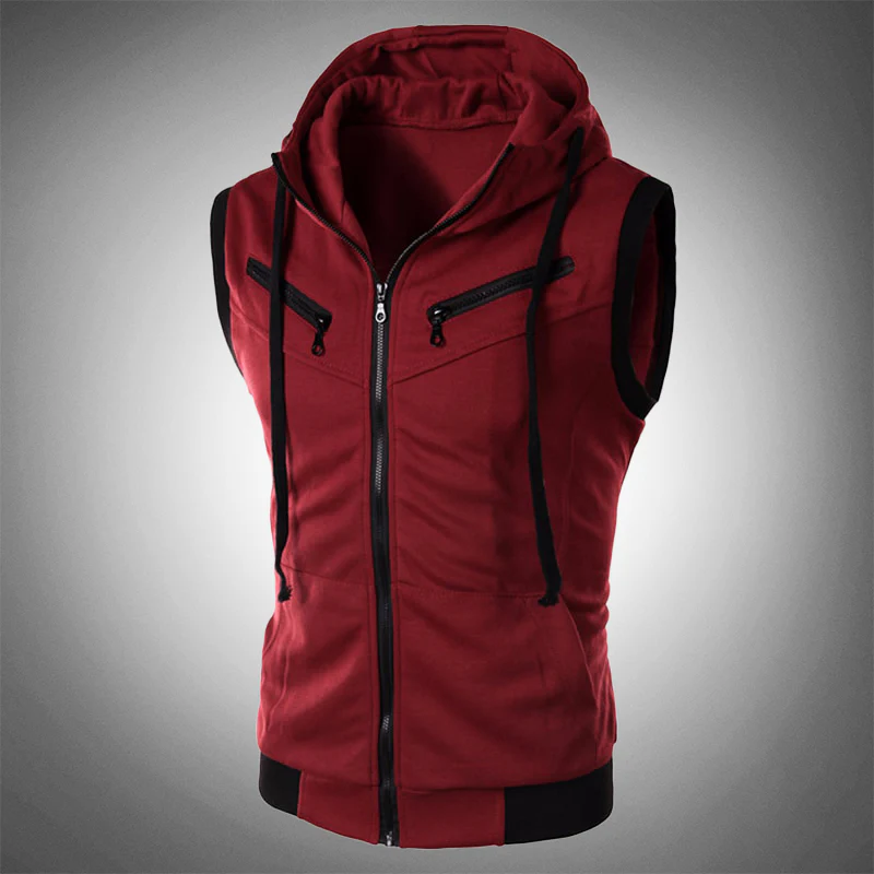 Stylish Slim-Fit Hoodie Vest - Ricardo - Image 3