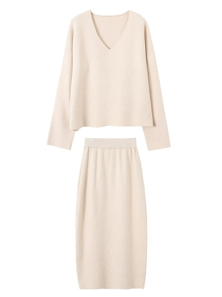 Stylish Winter Two-Piece Set | Top and Skirt | Women's Fashion - Image 3