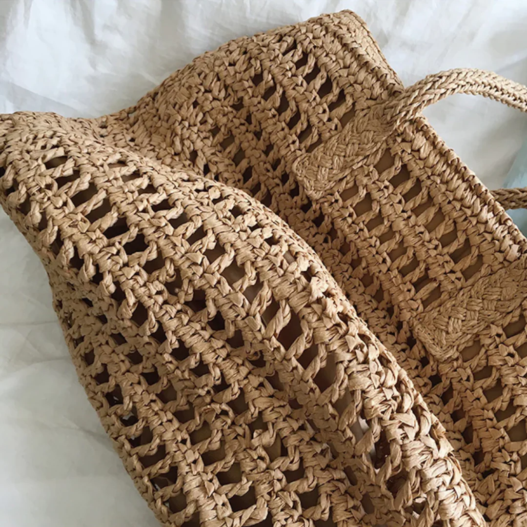 Stylish Woven Handbag for Women - BreezeTote - Image 8