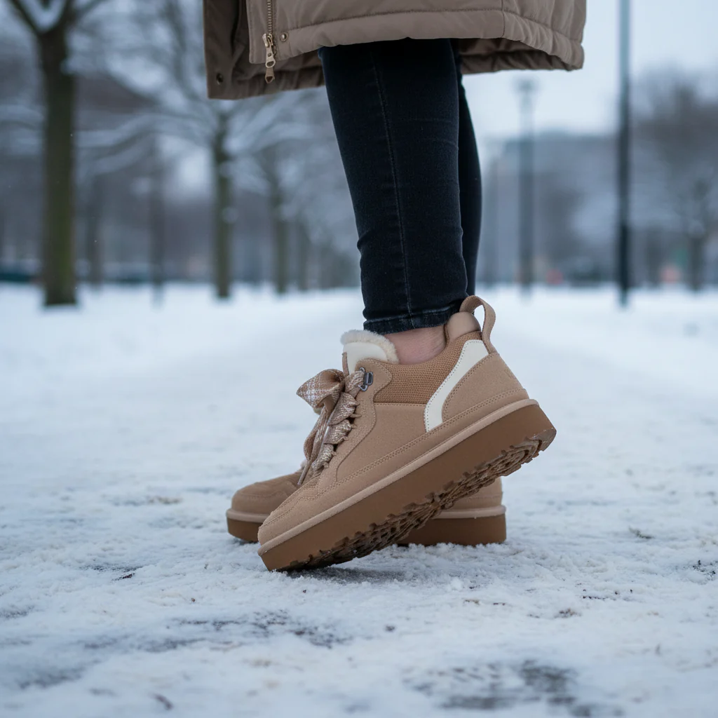 Suede upper with fur lining - Brooklyn