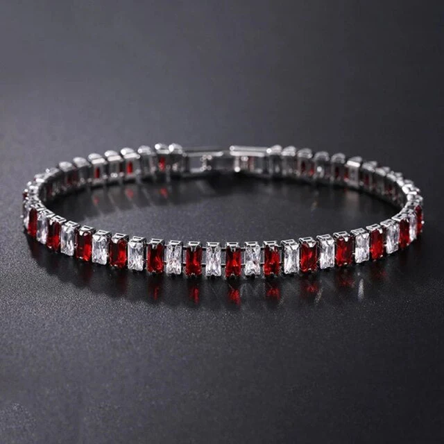 Tennis Necklace and Bracelet Set | Elegant Women's Jewellery - Image 4