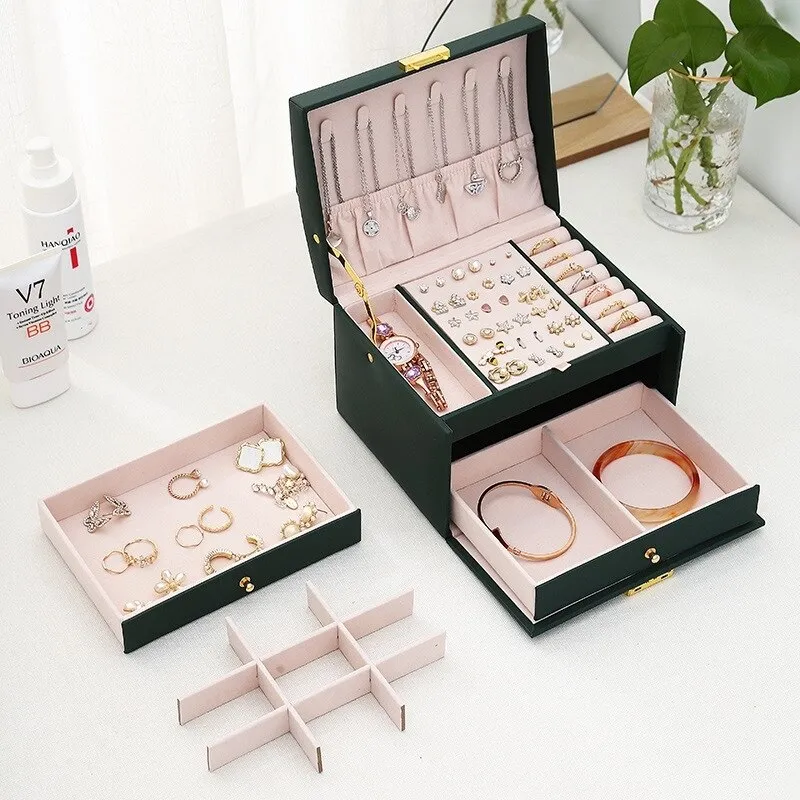 Three-Layer Jewellery Box | Organised Storage - Image 7