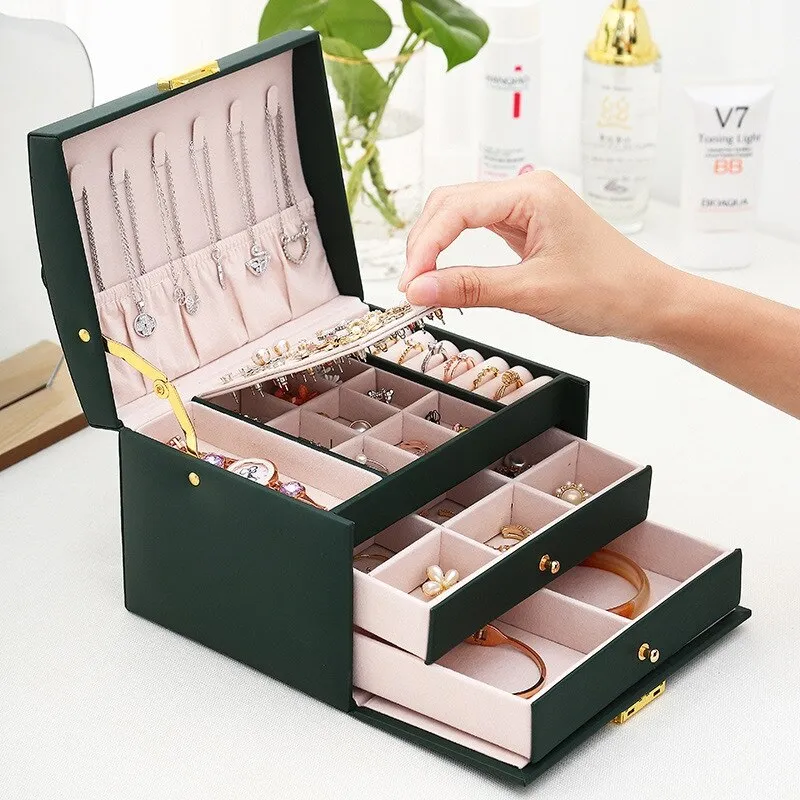 Three-Layer Jewellery Box | Organised Storage - Image 8