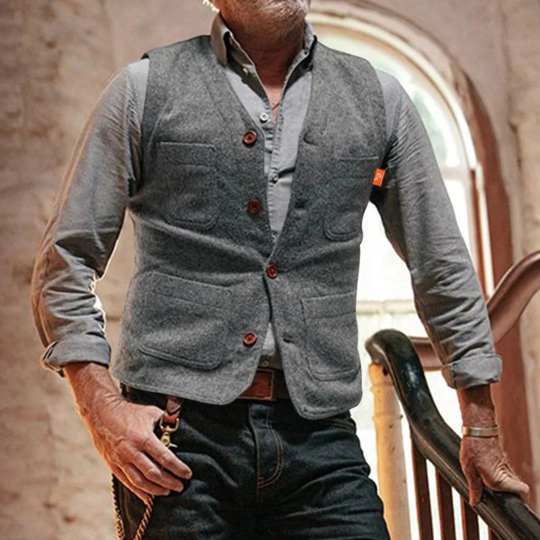 Traditional Vest Miguelito – Classic Vintage-Style Waistcoat