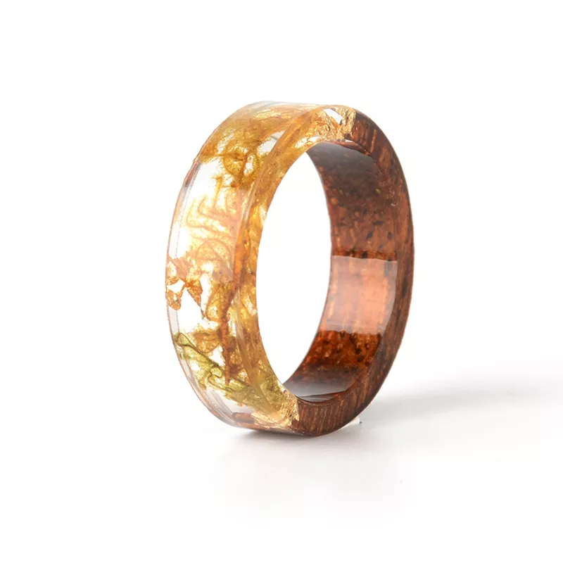 Transparent Wood Resin Ring | Unique Nature-Inspired Jewellery - Image 7